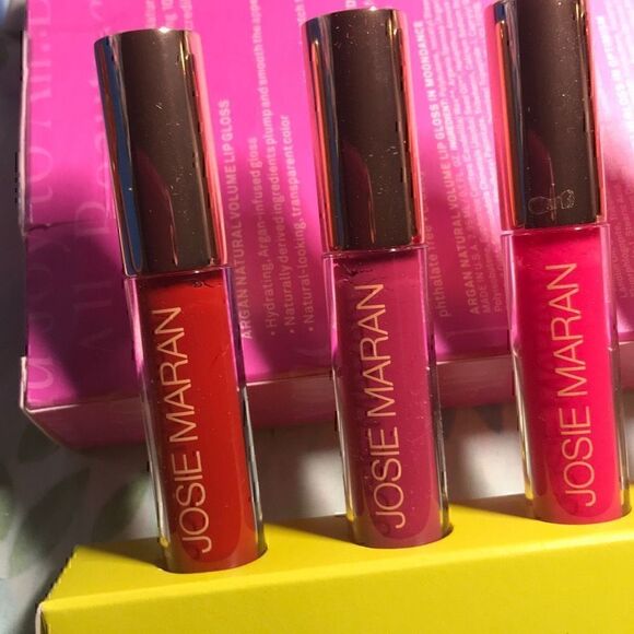 Josie Maran Divine Shine Lip Gloss 6 Piece Set NIB - Picture 4 of 12